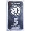 Image 1 : FIVE OUNCE .999 SILVER BAR