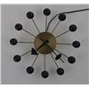 Image 1 : George Nelson Ball clock brass Howard Miller