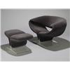 Image 1 : Pierre Paulin Ribbon Chair and ottoman (model no.