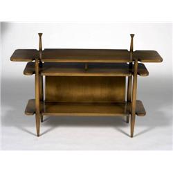 Paul László Wall Table with magazine rack