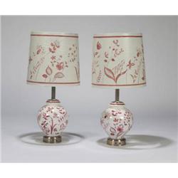 Paul László Hand painted lamps (2)