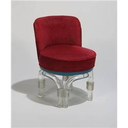 Paul László Dressing table chair Lucite