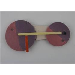Peter Shire Ceramic wall sculpture, 1981