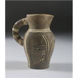 Pablo Picasso Glazed ceramic pitcher