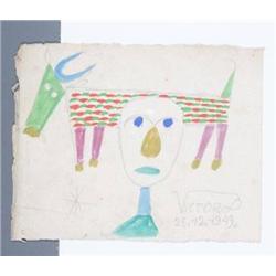 Victor Brauner drawing Prestini