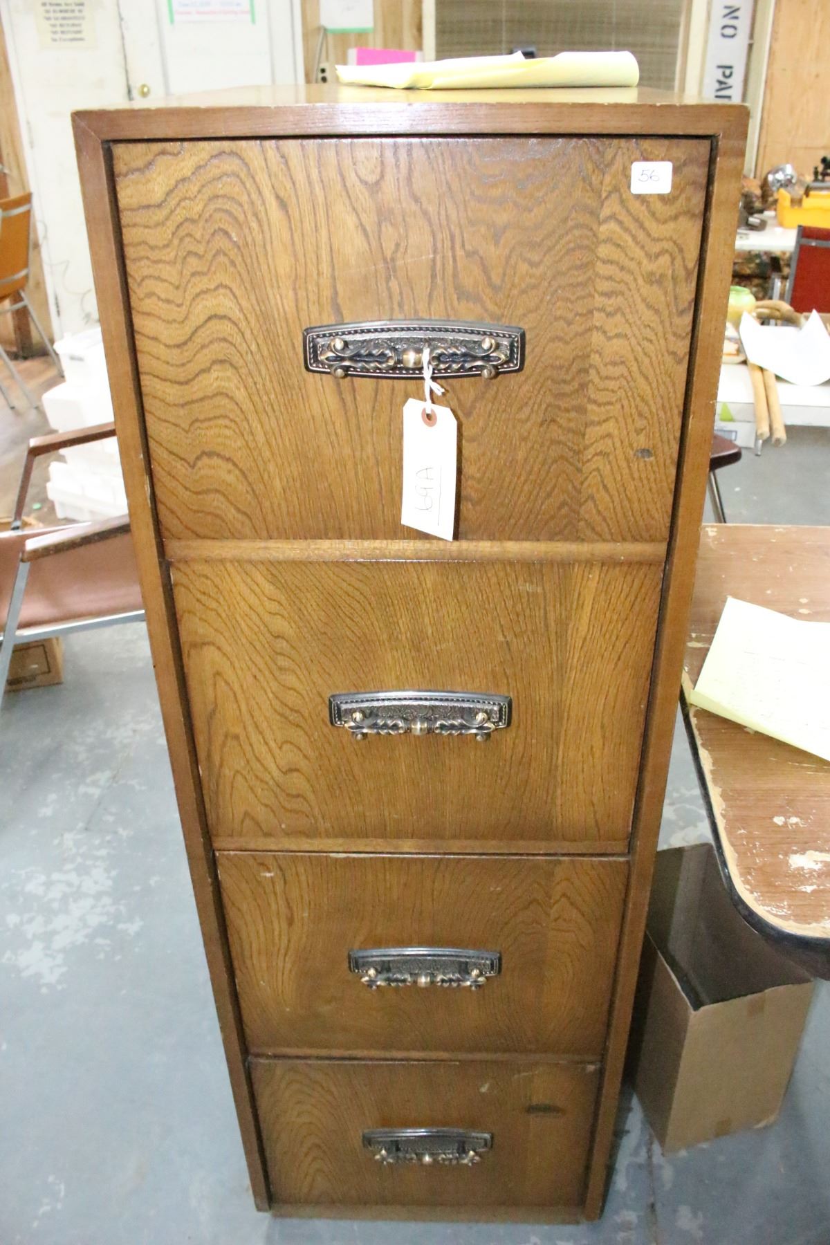 4 Drawer Wooden Letter/Legal Filing Good Condition