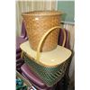 Image 1 : Picnic Basket and a Wicker Waste Basket