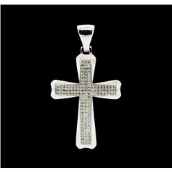 0.75 ctw Diamond Pendant - 10KT White Gold