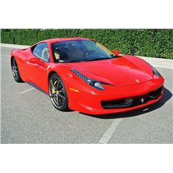 2010 Red Ferrari 458 Italia