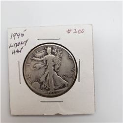 1945 Walking Liberty Half