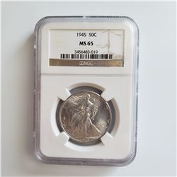 1945 Walking Liberty Half