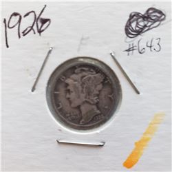 1926 Mercury Dime
