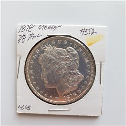 1878-P Morgan Dollar 7/8 Tail Feathers Strong