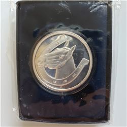 1 Oz Silver Horseshoe-Horsehead