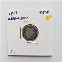 1913 Barber Dime
