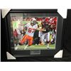 Image 1 : BRENT JOHNSON -BC LIONS-  SIGNED 28" X 22" FRAMED PHOTO (GAMEDAY COA)