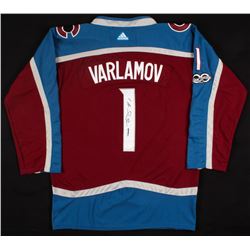 Semyon Varlamov Signed Avalanche Jersey (JSA COA)