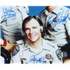 Image 2 : Erik Estrada, Robert Pine & Larry Wilcox Signed "CHiPs" 18x22 Custom Framed Photo Display (JSA COA)