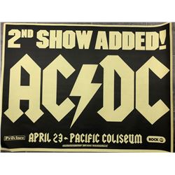 OFFICIAL AC/DC CONCERT POSTER (VANCOUVER BC)