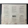 Image 2 : KISS The Originals Album - Original Card Sheet Insert - UNPUNCHED (1976)