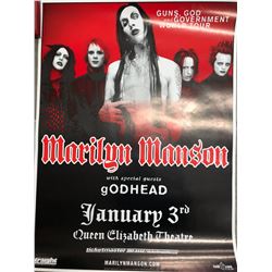 OFFICIAL MARILYN MANSON CONCERT POSTER