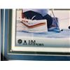 Image 3 : LIMITED EDITION HENRIK SEDIN FRAMED 1000TH CAREER POINT PHOTO DISPLAY W/ GAME USED NET (004/333)