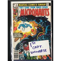 THE MICRONAUTS #8 (MARVEL COMICS) *1ST CAPTAIN UNIVERSE*