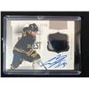 Image 1 : 2012 PANINI #8 CODY HODGSON EVENT WORN MATERIAL & AUTOGRAPHED HOCKEY CARD