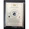 Image 2 : 2012 PANINI #94 DANIEL SEDIN GAME WORN MATERIALS & AUTOGRAPHED HOCKEY CARD