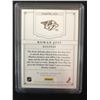 Image 2 : 2012 PANINI #123 ROMAN JOSI AUTOGRAPHED HOCKEY CARD