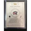Image 2 : 2012 PANINI #26 RYAN JOHANSEN EVENT WORN MATERIAL & AUTOGRAPH HOCKEY CARD