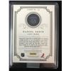 Image 2 : 2012 PANINI #95 DANIEL SEDIN GAME WORN MATERIAL & AUTOGRAPH HOCKEY CARD