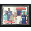 Image 1 : 2006 TOPPS SHAQUILLE O'NEAL & ALLEN IVERSON MATERIAL WORN BASKETBALL CARD