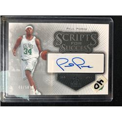 2005-06 UPPER DECK #SS-PP PAUL PIERCE SCRIPTS FOR SUCCESS AUTOGRAPHED BASKETBALL CARD