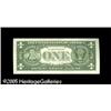 Image 2 : Fr. 1913-E $1 1985 Federal Reserve Note. Gem New. R