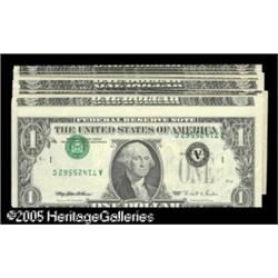 High Grade One Dollar FRN's with Inverted Third Print