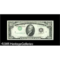 Fr. 2011-B $10 1950A Federal Reserve Note. Gem New.
