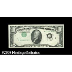 Fr. 2011-C $10 1950A Federal Reserve Note. About New.