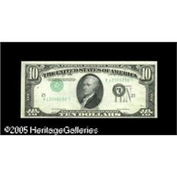 Fr. 2011-L $10 1950A Federal Reserve Note. About New.