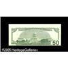Image 2 : Fr. 2126-L $50 1996 Federal Reserve Note. About New.