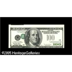 Fr. 2175-B $100 1996 Federal Reserve Note. Gem New.