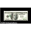 Image 1 : Fr. 2175-L $100 1996 Federal Reserve Note. Gem New.