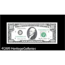 Fr. 2027-C $10 1985 Federal Reserve Notes. Gem New.