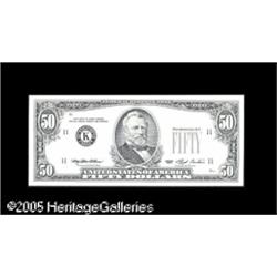 Fr. 2125-K $50 1993 Federal Reserve Note. Gem New.