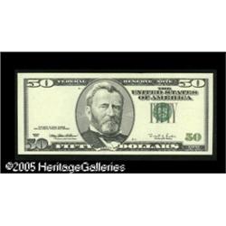 Fr. 2126-? $50 1996 Federal Reserve Notes. Gem New.