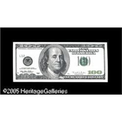 Fr. 2175-L $100 1996 Federal Reserve Note. Gem New.
