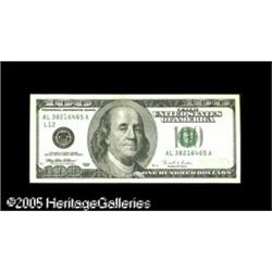 Fr. 2175-L $100 1996 Federal Reserve Note. Extremely