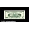 Image 2 : Fr. 2083-A $20 1996 Federal Reserve Note. About New.