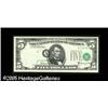 Image 1 : Fr. 1967-A $5 1963 Federal Reserve Note. Gem New. R