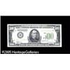 Image 1 : Fr. 2201-B $500 1934 Federal Reserve Note. About New.